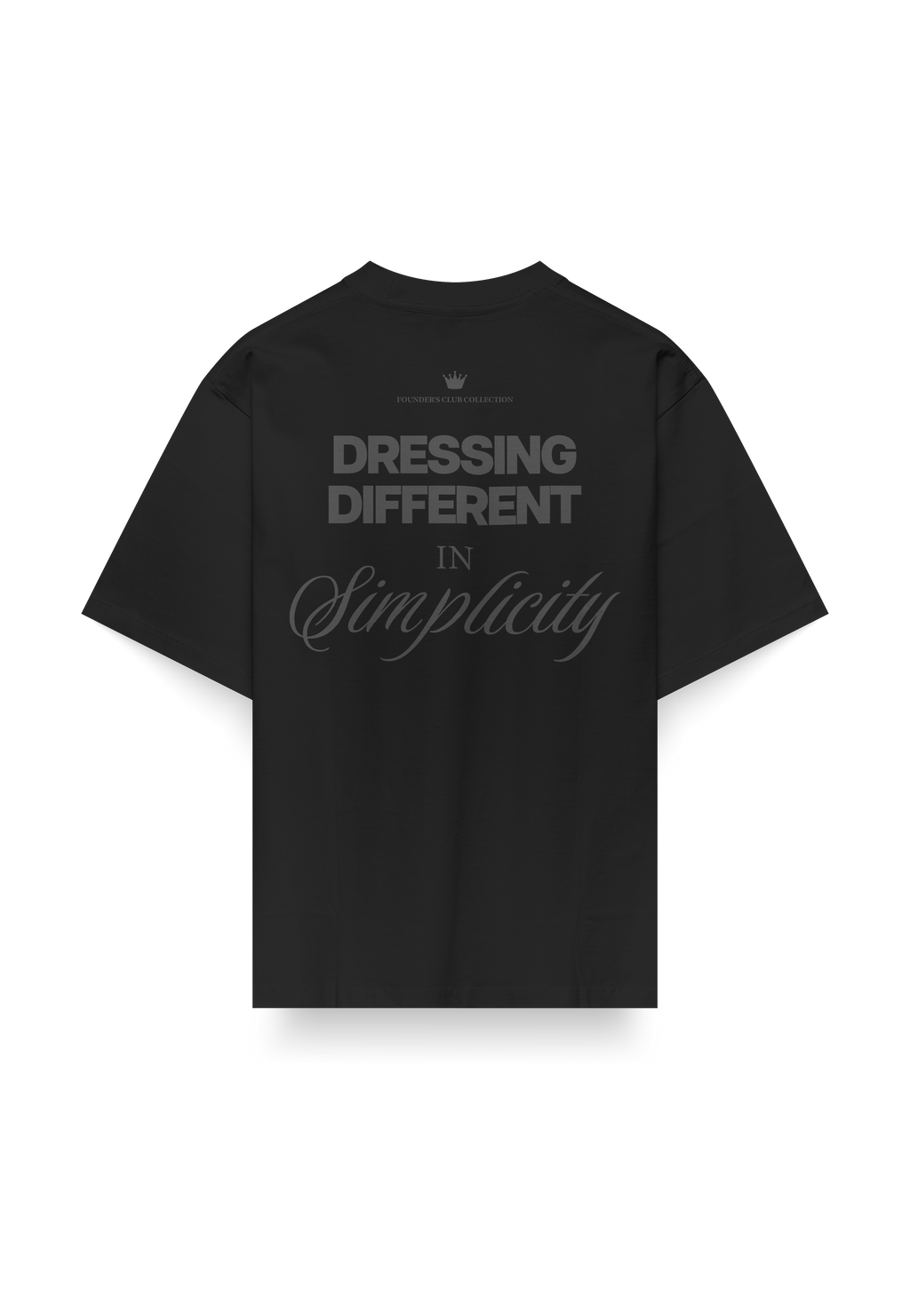 FOUNDER'S CLUB BLACK T-SHIRT